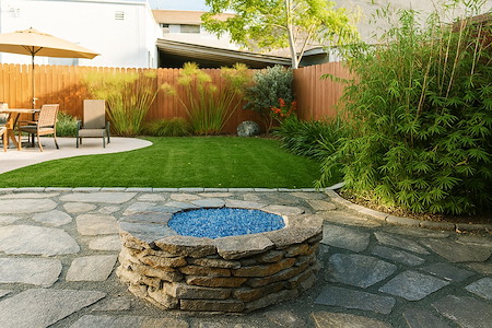 The Flagstone Haven: Fire, Turf, and Artistic Accents in Pismo Beach, CA Thumbnail